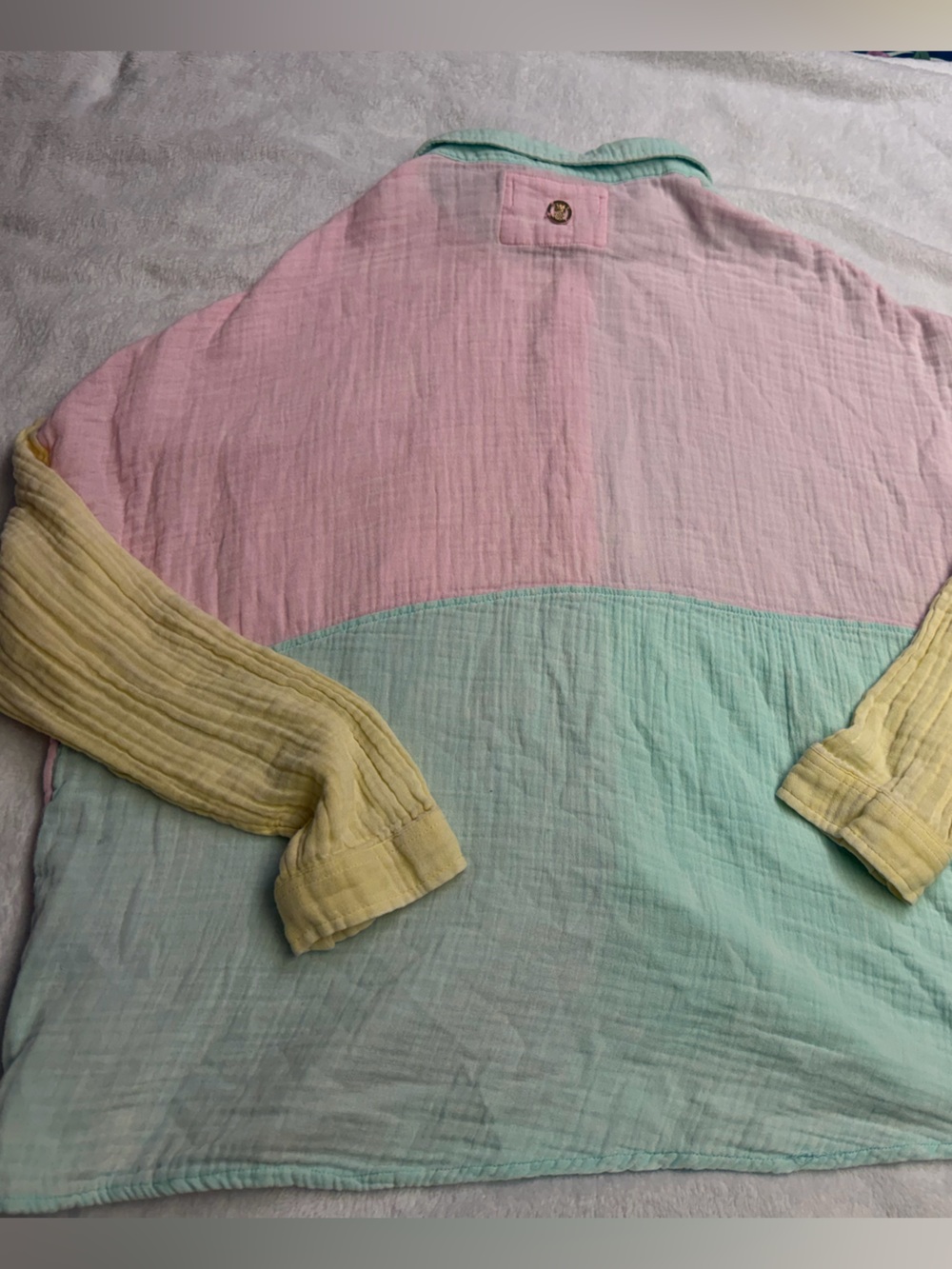 Simply Southern Women’s Pastel Gauze Cotton Shirt- Size XXL - Picture 6 of 8